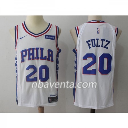 Camiseta Hombre Philadelphia 76ers Markelle Fultz 20 Nike 2017-18 Blanco Swingman Camiseta Hombre Philadelphia 76ers Markelle Fultz 20 Nike 2017-18 Blanco Swingman